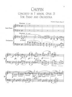 Concerto in F Minor, op. 21 von Frédéric Chopin 