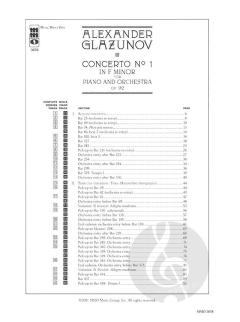 Concerto No. 1 in F Minor, op. 92 von Alexander Glasunow 