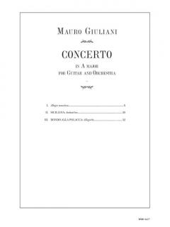Guitar Concerto No. 1 in A major, op. 30 von Mauro Giuliani 