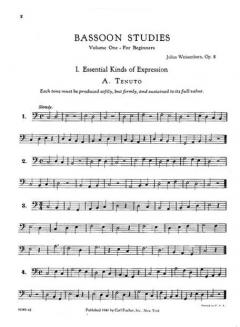 Bassoon Studies Op. 8 Nr. 1 (Julius Weissenborn) 