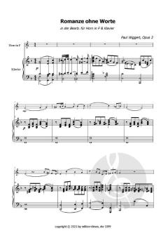 Romanze ohne Worte und Klänge aus Schottland von Paul Wiggert 