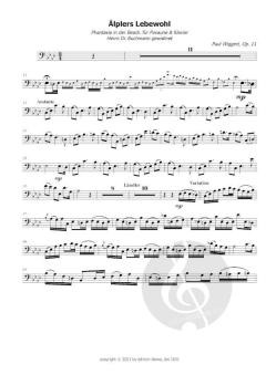 Am Latefos und Älplers Lebewohl von Paul Wiggert 