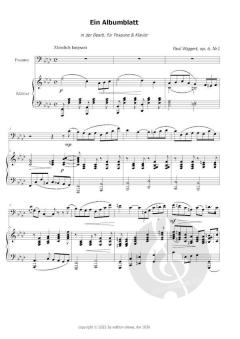 Albumblatt und Romanze von Paul Wiggert 