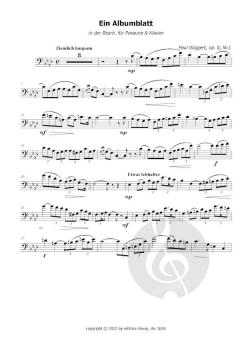 Albumblatt und Romanze von Paul Wiggert 