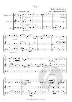 6 Trios brillants et faciles op.2 von Nicolas-Albert Schaffner 