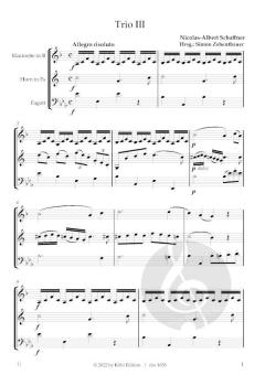 6 Trios brillants et faciles op.2 von Nicolas-Albert Schaffner 