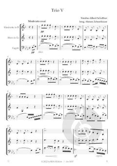 6 Trios brillants et faciles op.2 von Nicolas-Albert Schaffner 