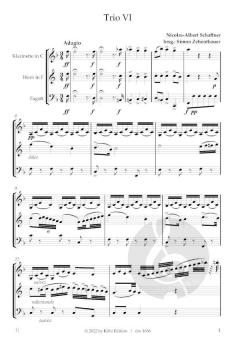 6 Trios brillants et faciles op.2 von Nicolas-Albert Schaffner 