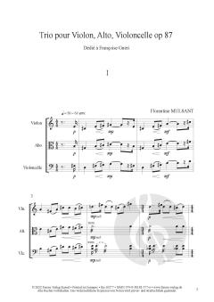 Trio op.87 von Florentine Mulsant 