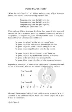 When the Spirit Says Sing 