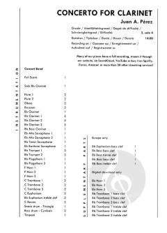 Concerto For Clarinet von Juan A. Pérez 