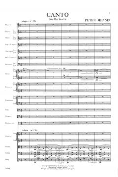 Canto For Orchestra von Peter Mennin 