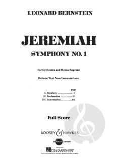 Symphonie Nr. 1 'Jeremiah' von Leonard Bernstein 