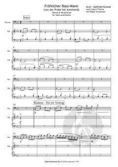 Fröhlicher Bass-Mann von Gottfried Hummel 