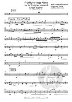 Fröhlicher Bass-Mann von Gottfried Hummel 