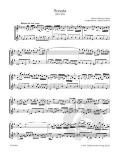 4 Sonaten für Flöte und Basso continuo/obligates Cembalo BWV 1034, 1035, 1030, 1032