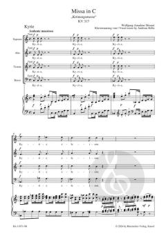 Missa in C KV 317 "Krönungsmesse" von Wolfgang Amadeus Mozart 