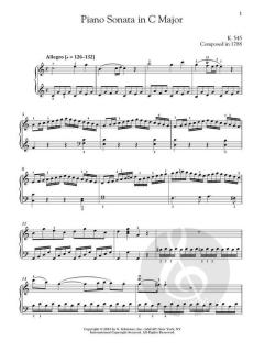 Piano Sonata in C Major, K.545 von Wolfgang Amadeus Mozart 