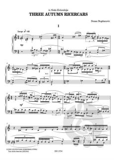 3 Autumn Ricercars von Dusan Bogdanovic 