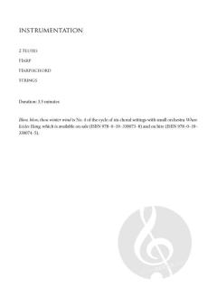 Blow, blow, thou winter wind von John Rutter (Download) 