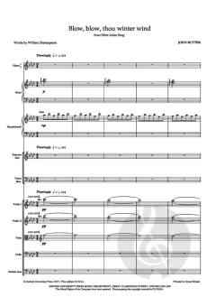 Blow, blow, thou winter wind von John Rutter (Download) 