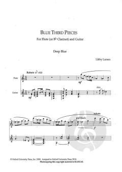 Blue Third Pieces von Libby Larsen (Download) 