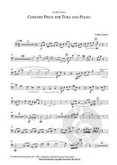 Concert piece for tuba and piano von Libby Larsen (Download) 