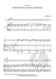 Concert piece for tuba and piano von Libby Larsen (Download) 