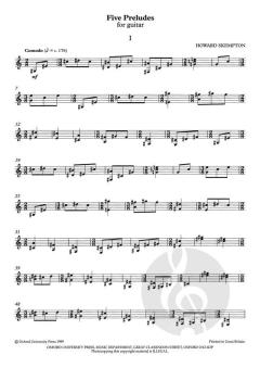 Five Preludes for guitar von Howard Skempton (Download) 