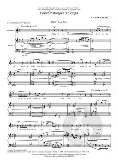 Four Shakespeare Songs von Cecilia McDowall (Download) 