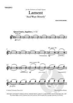 Lament von Mack Wilberg (Download) 