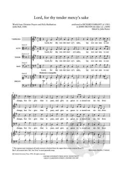 Lord, for thy tender mercy's sake von Richard Farrant (Download) 