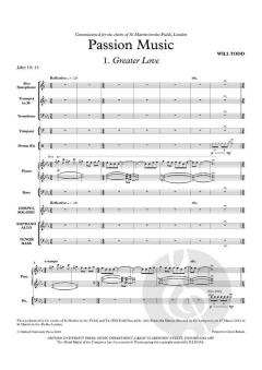 Passion Music von Will Todd (Download) 