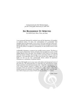 So Blessedly it Sprung von Libby Larsen (Download) 