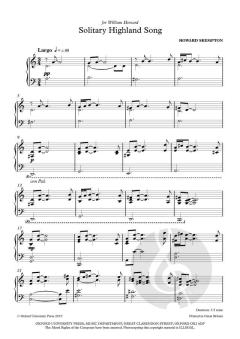 Solitary Highland Song von Howard Skempton (Download) 