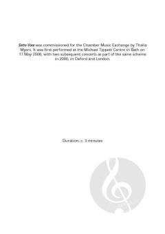 Sotto Voce von Howard Skempton (Download) 