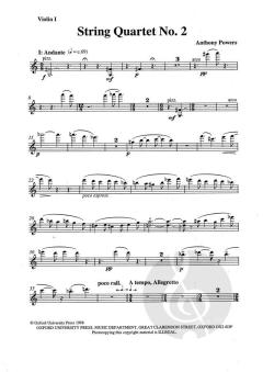 String Quartet No. 2 von Anthony Powers (Download) 