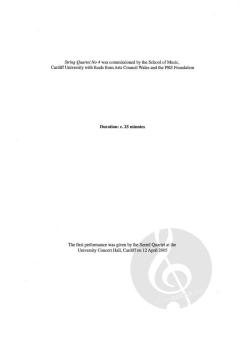 String Quartet No. 4 von Anthony Powers (Download) 