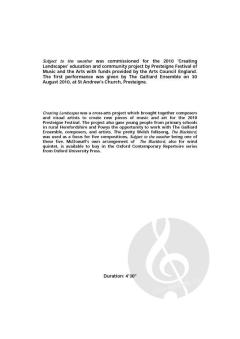 Subject to the Weather von Cecilia McDowall (Download) 