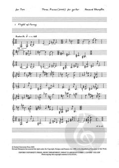 Three pieces for guitar solo von Howard Skempton (Download) 