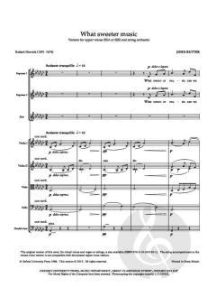 What sweeter music von John Rutter (Download) 