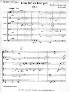 Essay for Six Trumpets von Rob Roy McGregor im Alle Noten Shop kaufen