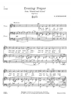 Evening Prayer from 'Hansel and Gretel' von Engelbert Humperdinck 