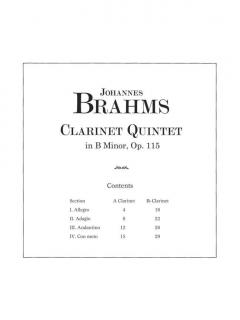 BRAHMS Clarinet Quintet in b, op. 115 