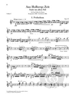 Aus Holbergs Zeit op. 40 von Edvard Grieg 