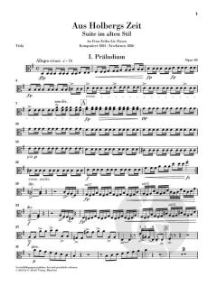 Aus Holbergs Zeit op. 40 von Edvard Grieg 