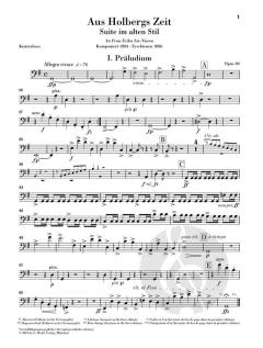 Aus Holbergs Zeit op. 40 von Edvard Grieg 