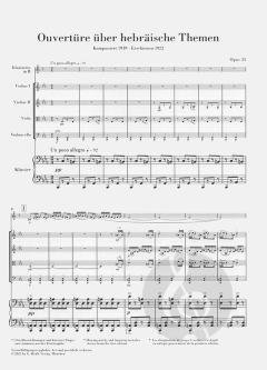 Ouvertüre über hebräische Themen op. 34 von Sergei Prokofjew 