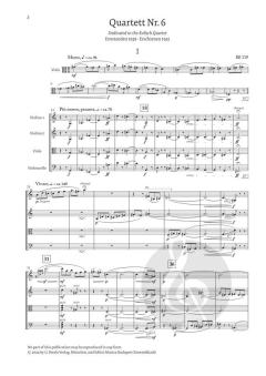 Streichquartett Nr. 6 von Béla Bartók 