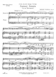 Fantasy Sonata Op3 von Burnet Tuthill 